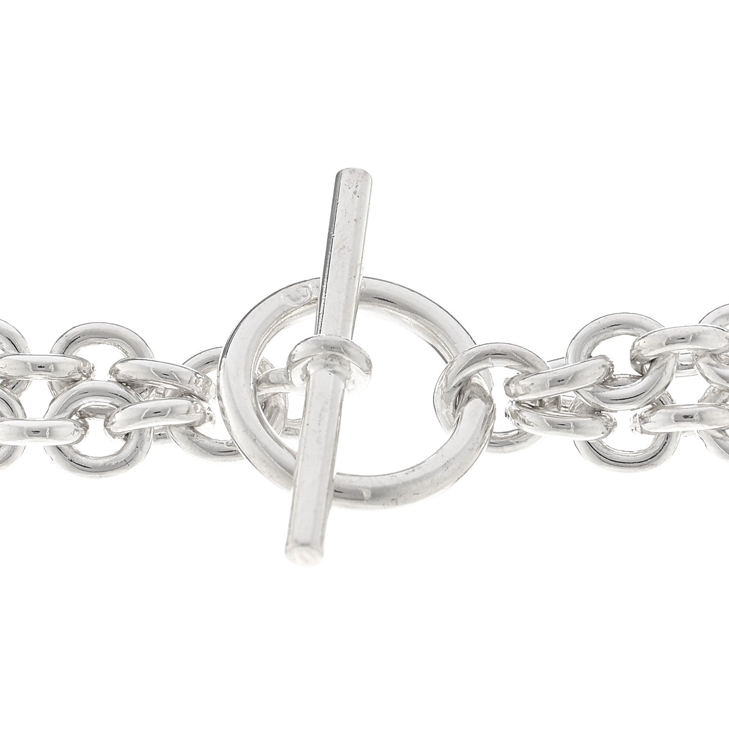 Hermes Sterling Silver GM Galop Long Lariat Necklace 4 of 6