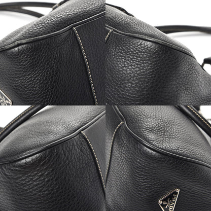 Prada Vitello Daino Shoulder Bag Black 10 of 10