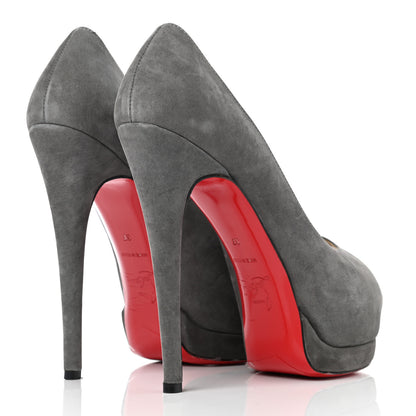Christian Louboutin Suede Palais Royal 140 Pumps 37 Grey 4 of 11