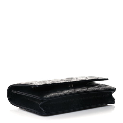 Chanel Caviar Quilted Wallet On Chain WOC Black 4 of 12