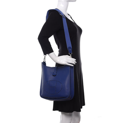 Hermes Epsom Evelyne III PM Bleu Electrique 2 of 9