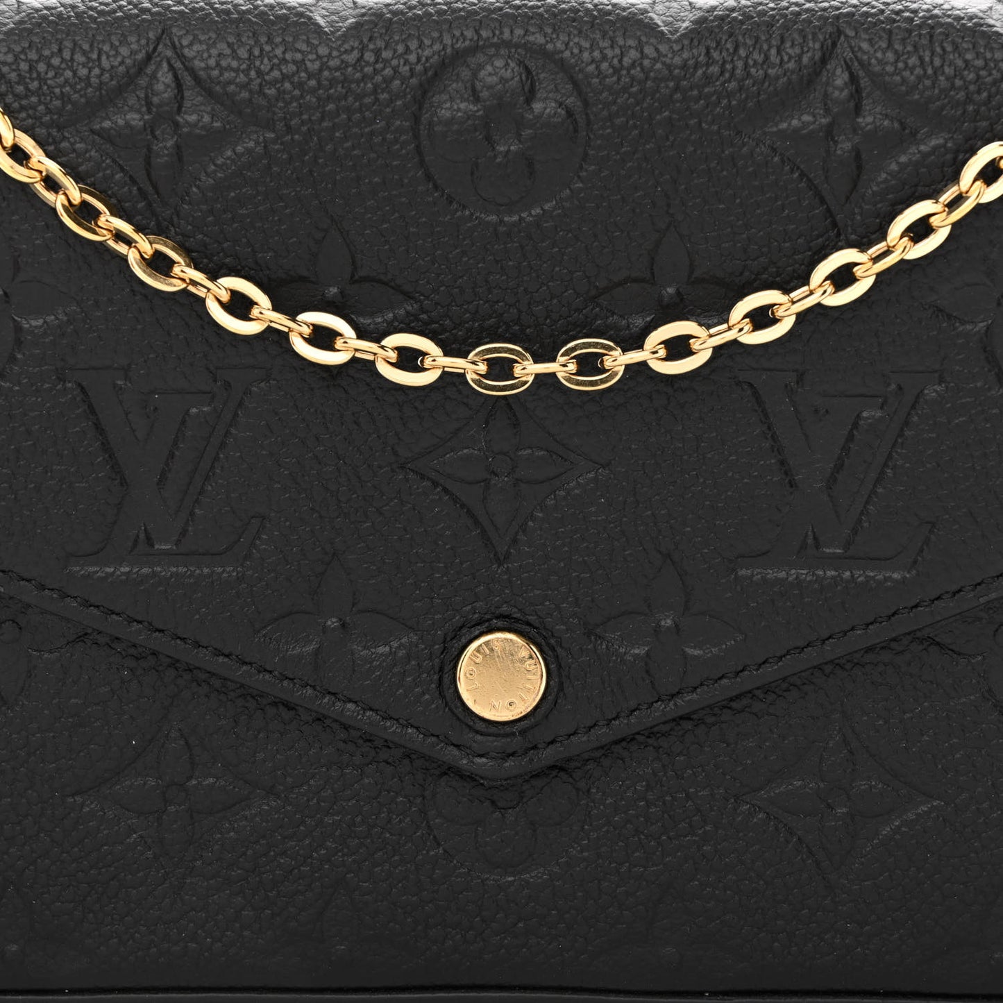 Empreinte Pochette Felicie Chain Wallet Black