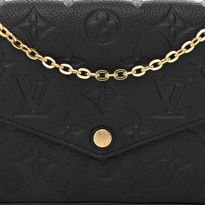 Louis Vuitton Empreinte Pochette Felicie Chain Wallet Black 8 of 12