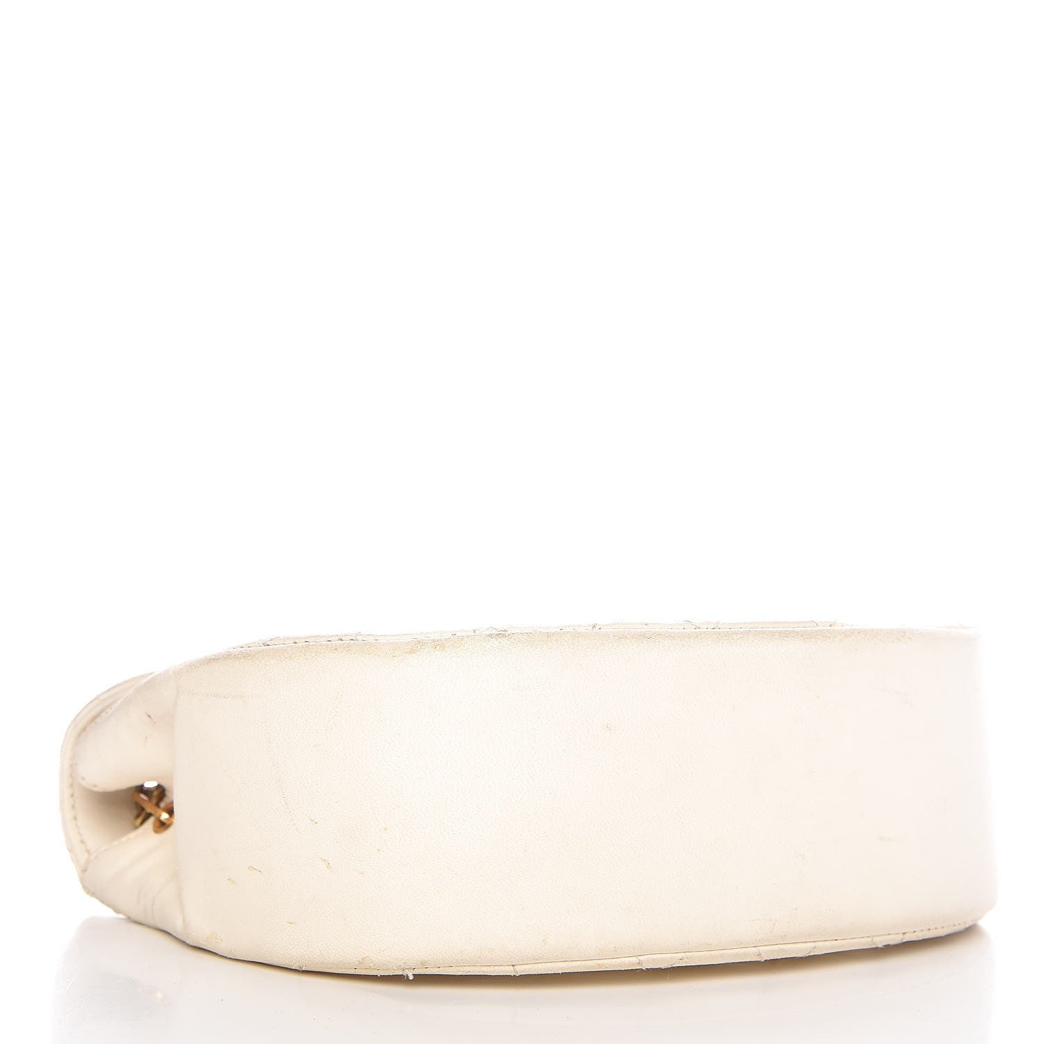 Chanel Lambskin Quilted Small Half Moon Flap Ivory 4 of 13