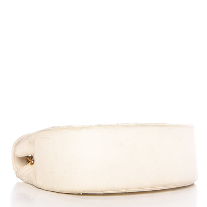 Chanel Lambskin Quilted Small Half Moon Flap Ivory 4 of 13
