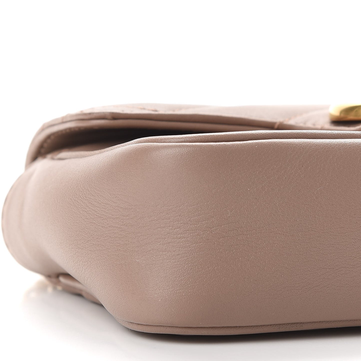 Calfskin Matelasse Super Mini GG Marmont Shoulder Bag Porcelain Rose