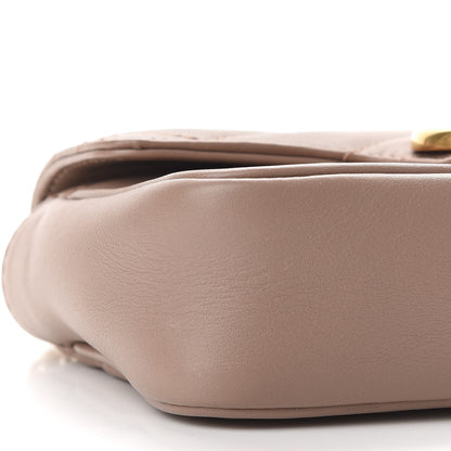 Gucci Calfskin Matelasse Super Mini GG Marmont Shoulder Bag Porcelain Rose 8 of 9