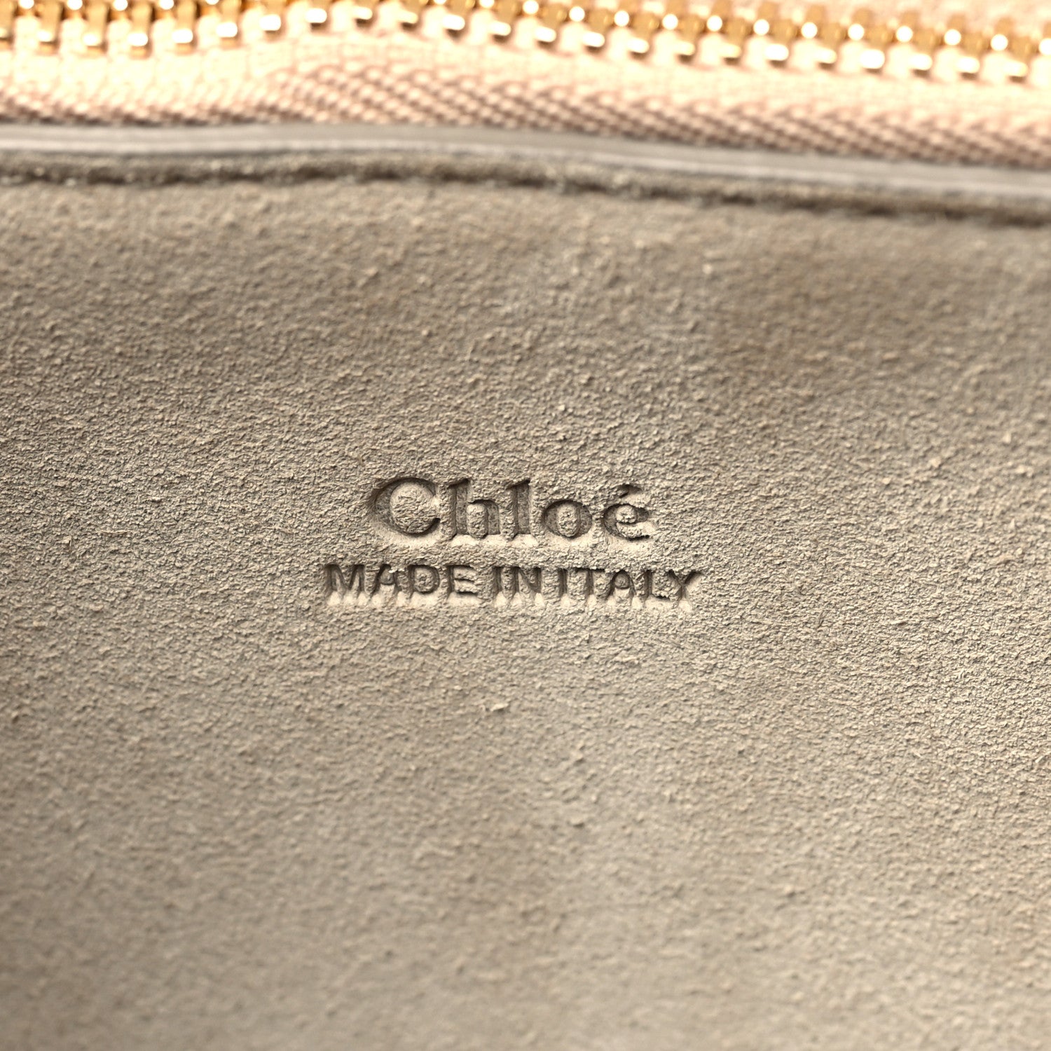 Chloe Calfskin Suede Medium Faye Shoulder Bag Motty Grey 6 of 10