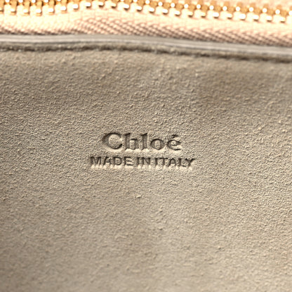 Chloe Calfskin Suede Medium Faye Shoulder Bag Motty Grey 6 of 10
