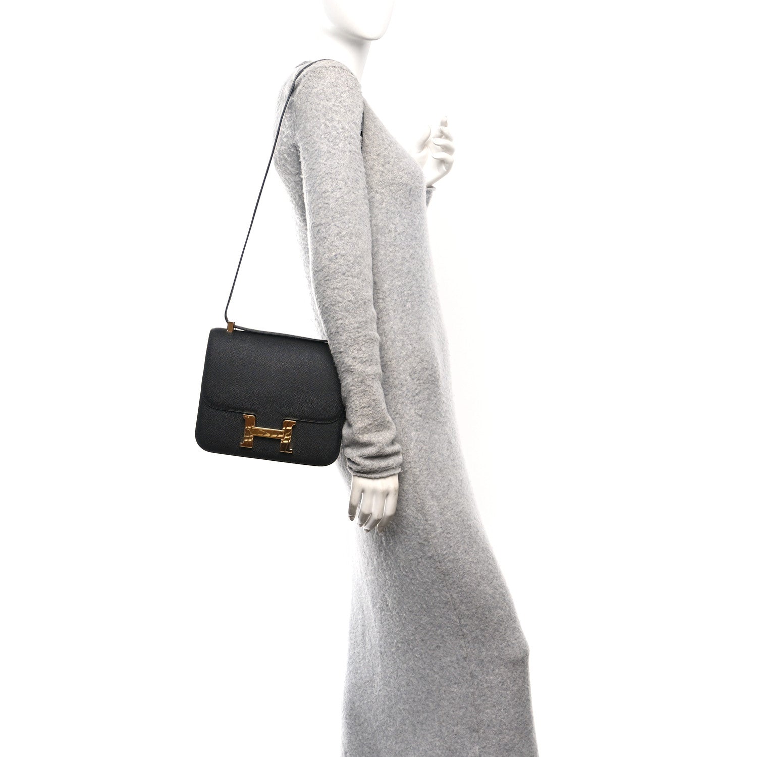 Hermes Epsom Horseshoe Constance 24 Black 2 of 10