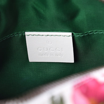 Gucci Canvas Flora Floral Trapuntata Small Zumi Dome Shoulder Bag White 5 of 7