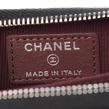 Chanel Caviar Quilted Zip Card Holder Black 6 of 8