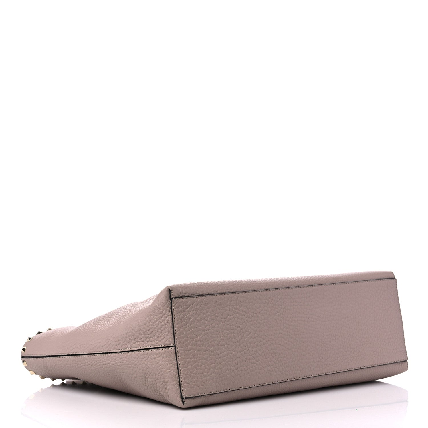 Valentino Garavani Grained Calfskin Rockstud Shoulder Tote Poudre 4 of 8