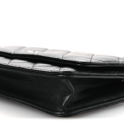 Chanel Lambskin Quilted Wallet On Chain WOC Black 11 of 11