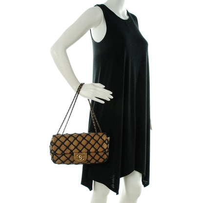 Chanel Calfskin Small Canebiers Net Flap Dark Gold 2 of 11