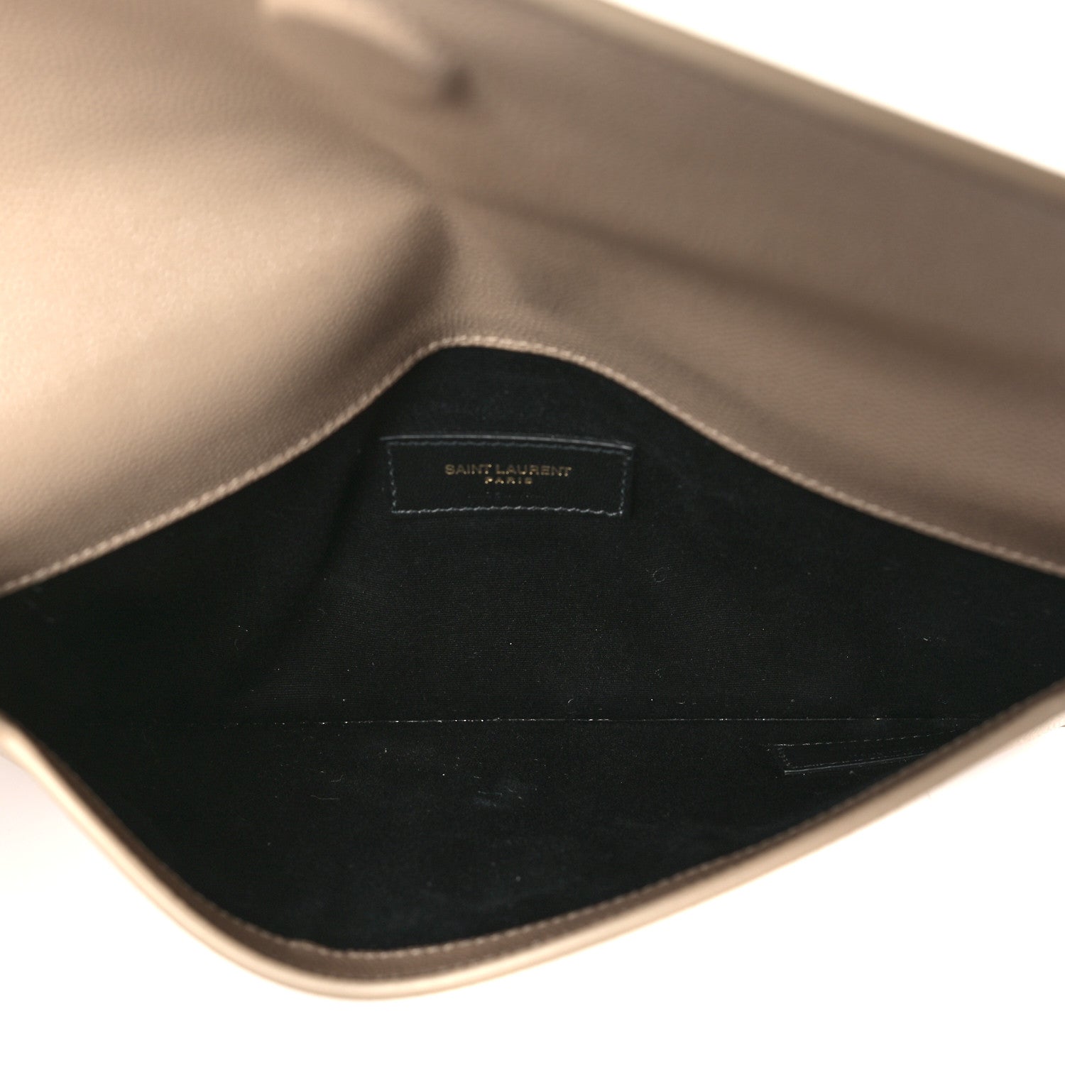 Saint Laurent Grain De Poudre Uptown Pouch Dark Beige 5 of 9