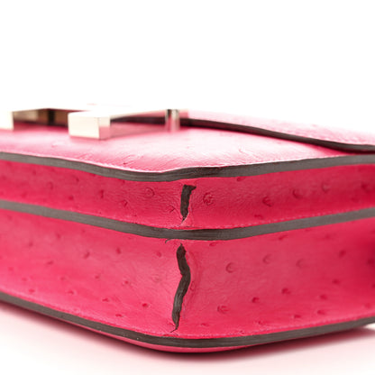 Hermes Ostrich Constance 18 Rose Pourpre 10 of 10