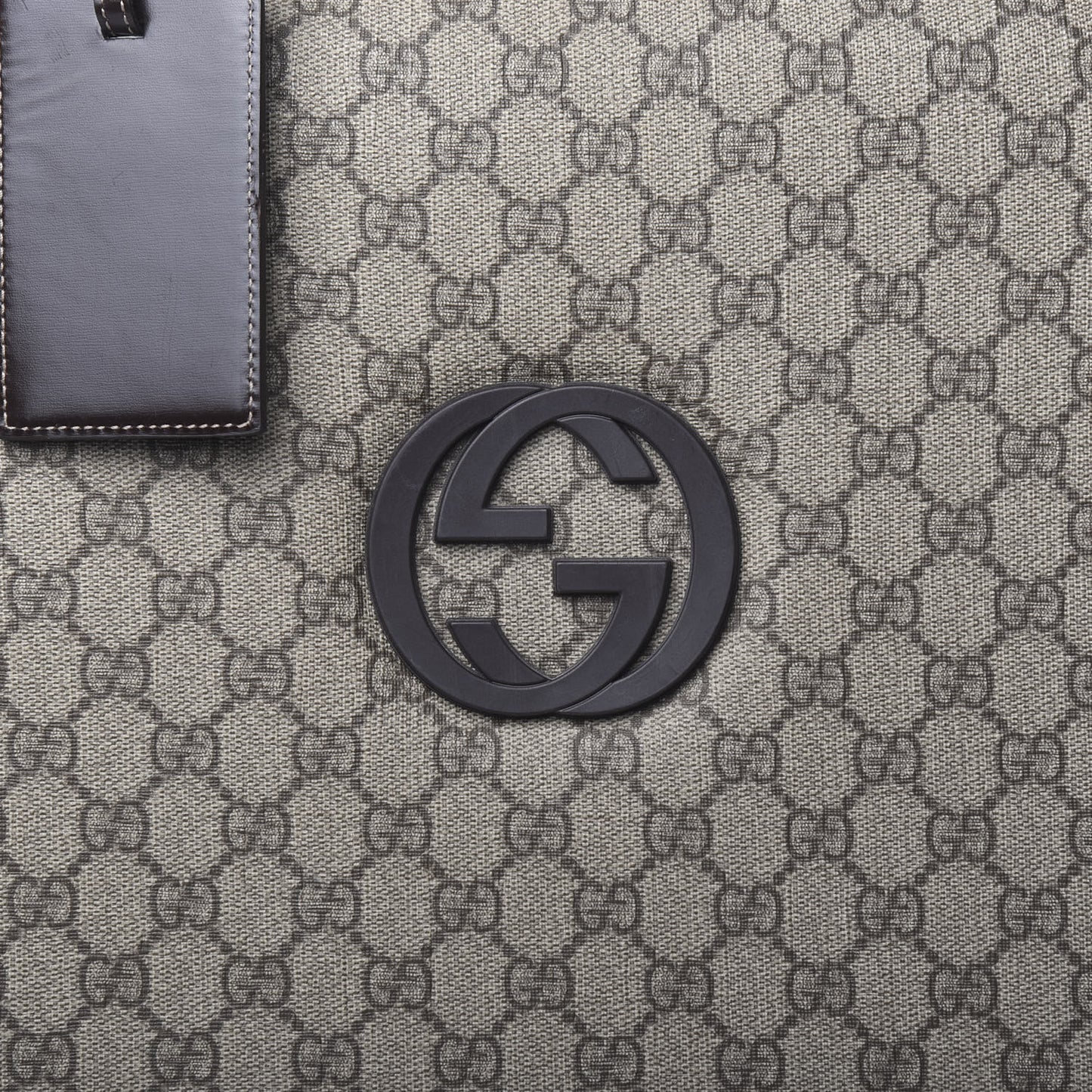 GG Plus Monogram Small Interlocking G Trolley Brown