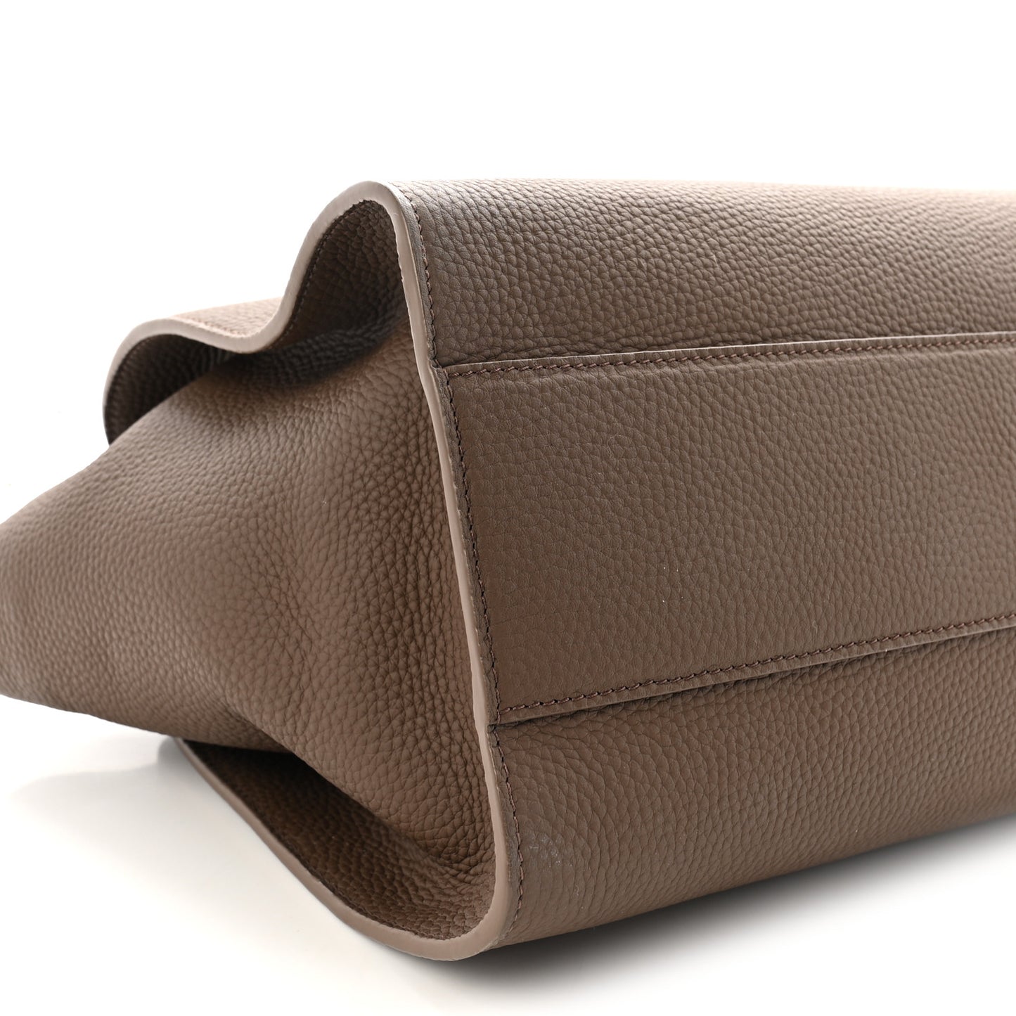 Matte Grained Calfskin Marlo 14 Dark Olive