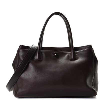 Chanel Calfskin Cerf Executive Shopper Tote Brown 1 of 11