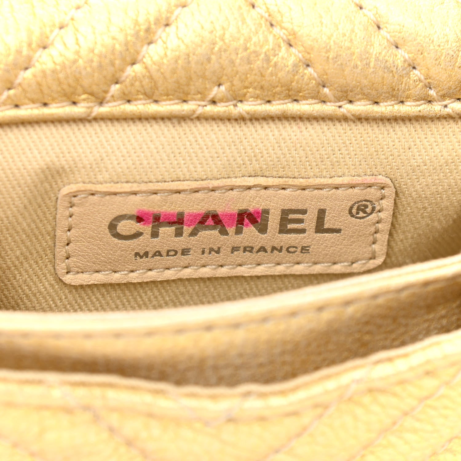 Chanel Metallic Aged Calfskin Chevron Small Bubble CC Flap Gold 7 of 11