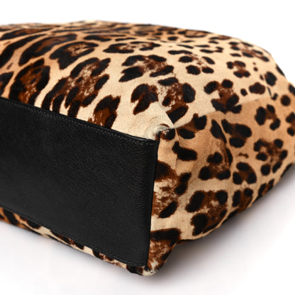 Dolce & Gabbana Calf Hair Leopard Print Satchel Black 8 of 10