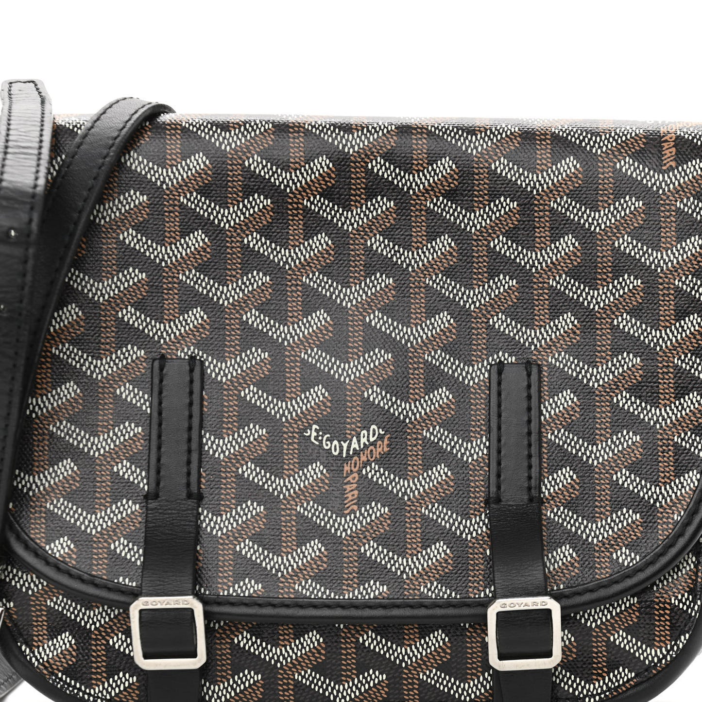 Goyardine Belvedere PM Messenger Bag Black