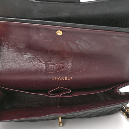 Chanel Caviar Quilted Jumbo Double Flap Black 5 of 17