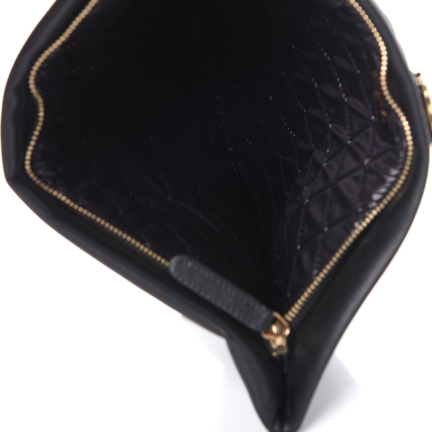 Lambskin Quilted Beauty CC Boy Clutch Black
