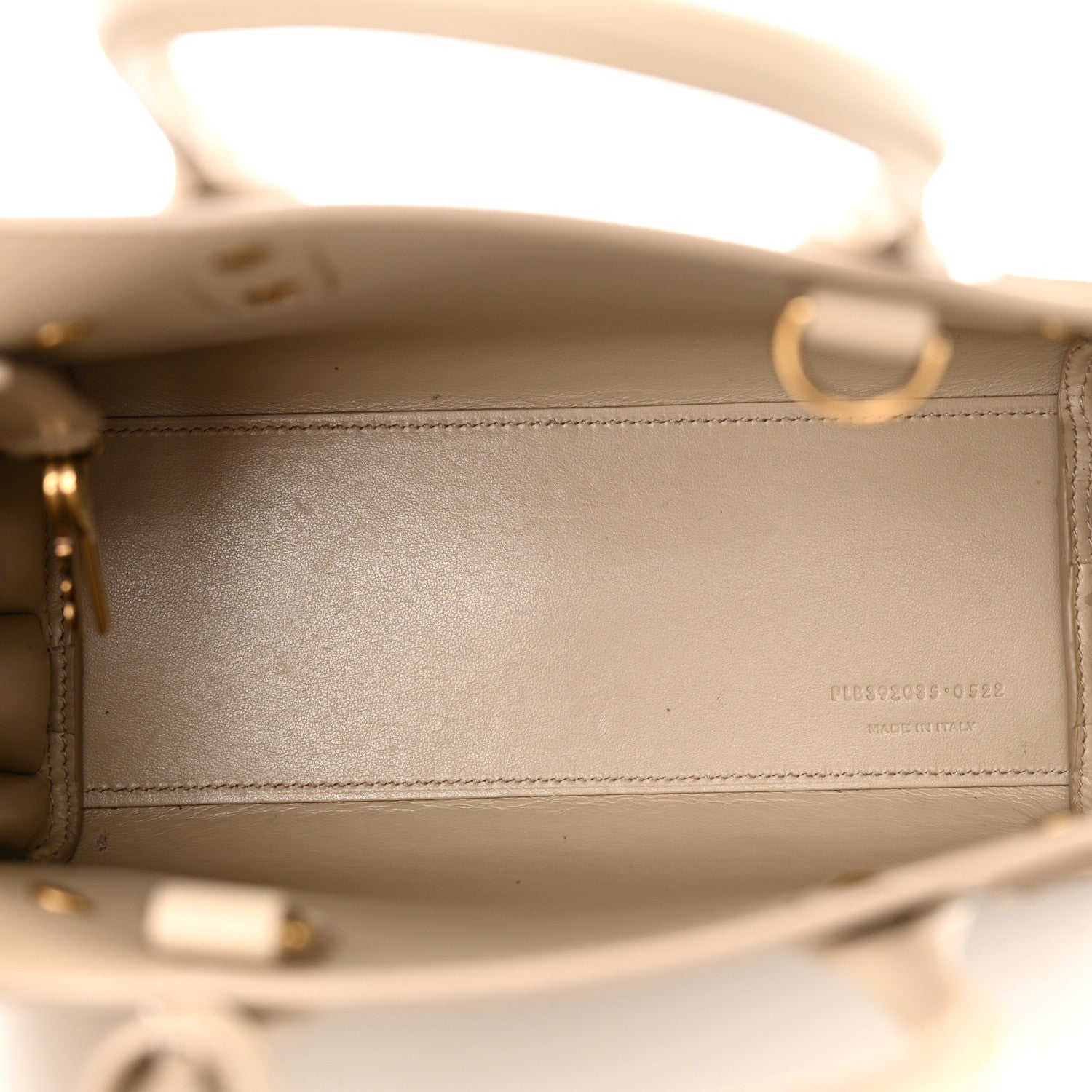 Saint Laurent Grained Calfskin Nano Sac De Jour Sea Salt 5 of 14