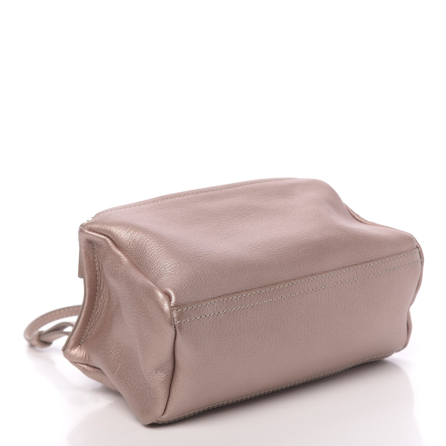 Metallic Sugar Goatskin Mini Pandora Light Pink