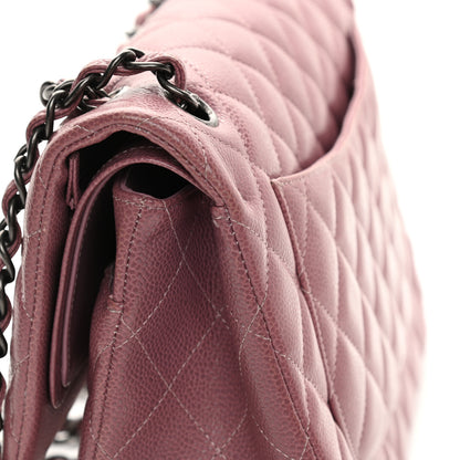 Chanel Caviar Quilted Jumbo Double Flap Light Purple 15 of 20