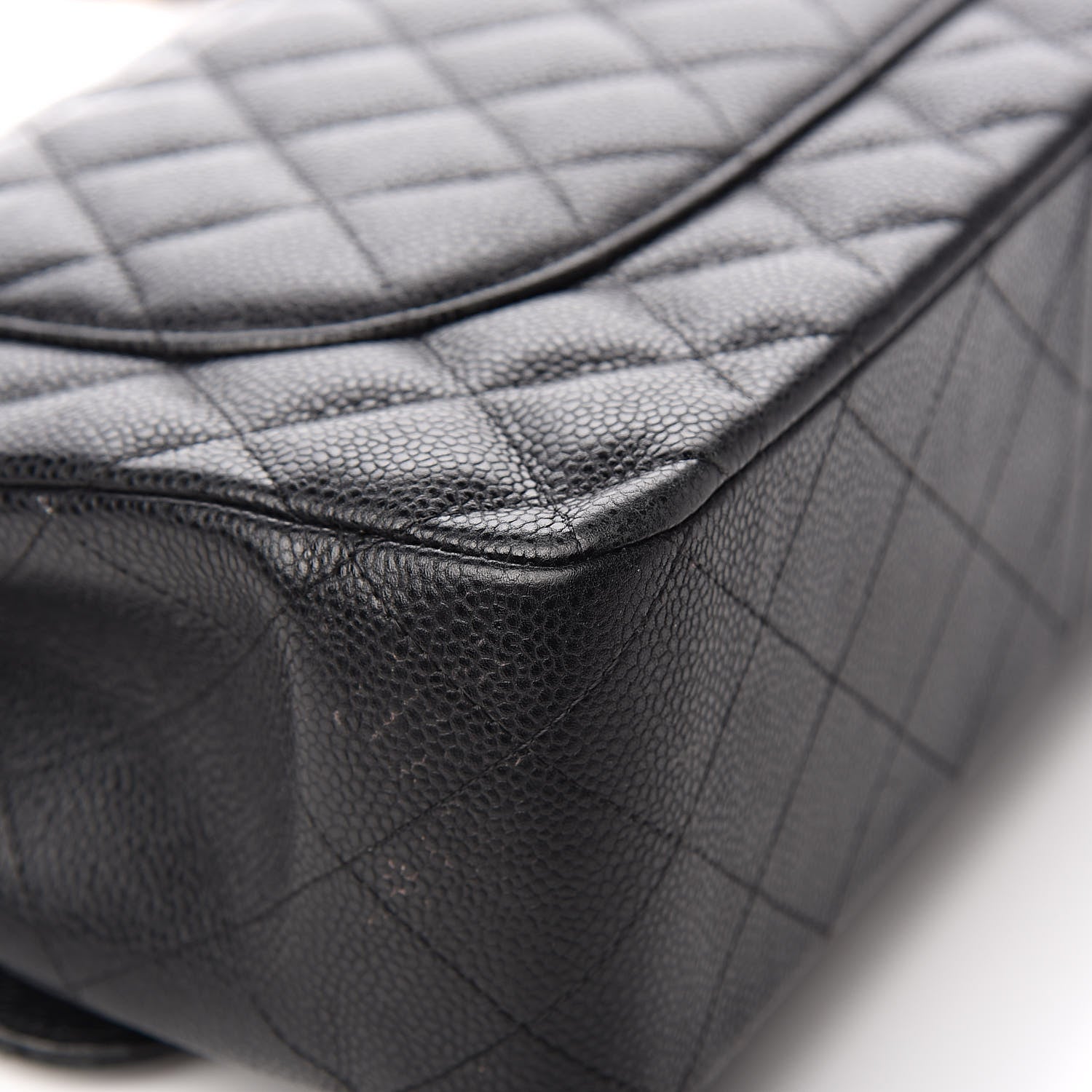 Chanel Caviar Quilted Jumbo Double Flap Black 14 of 16