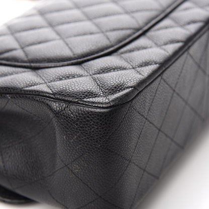Chanel Caviar Quilted Jumbo Double Flap Black 14 of 16