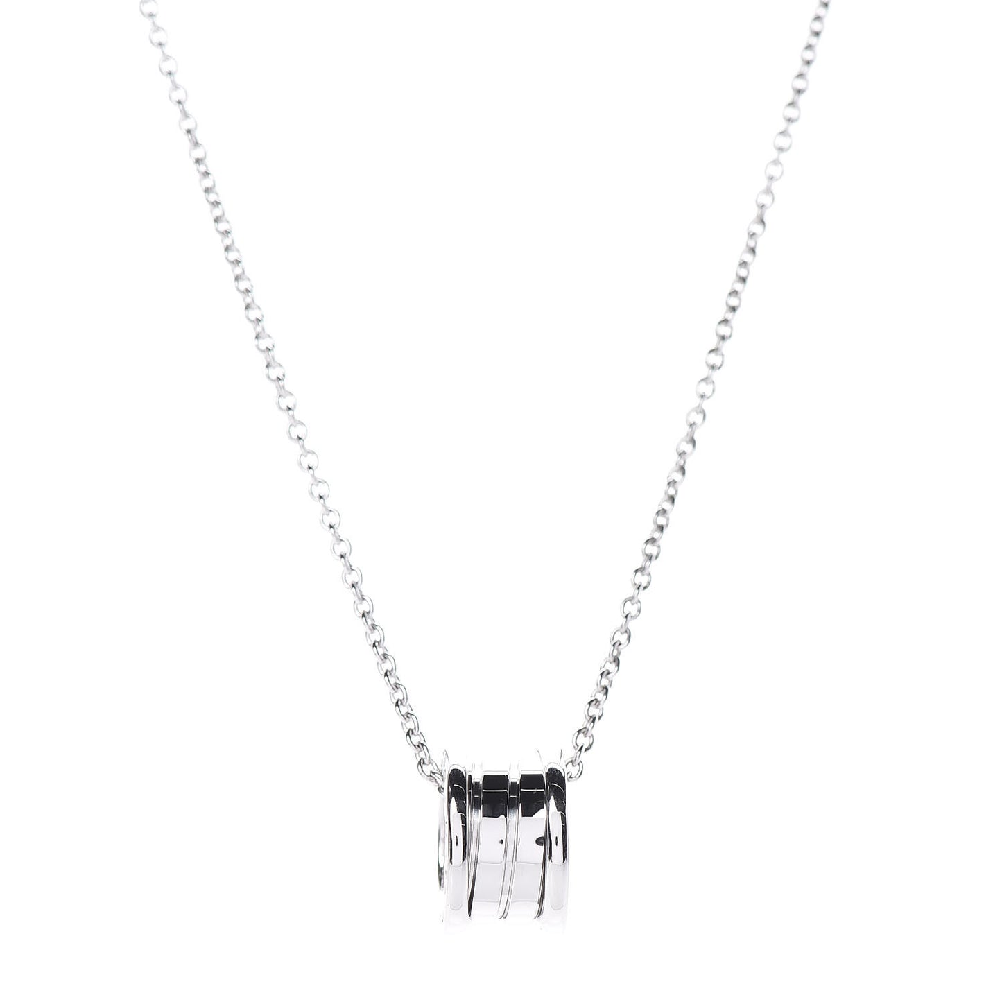 18K White Gold B.Zero1 Pendant Necklace