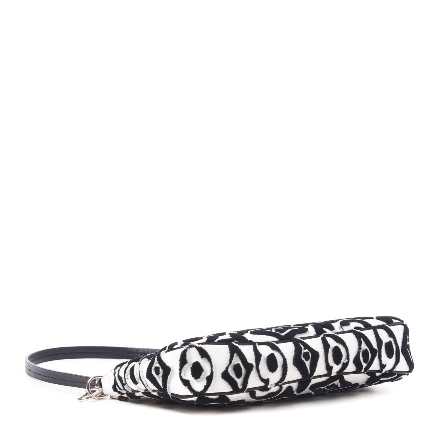 X UF Tufted Monogram Pochette Accessories White Black