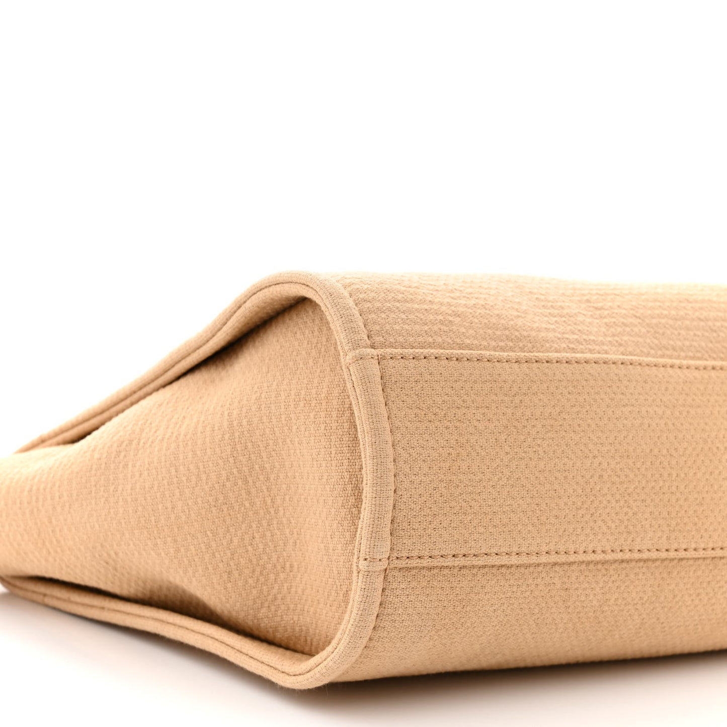 Mixed Fibers Small Deauville Tote Beige