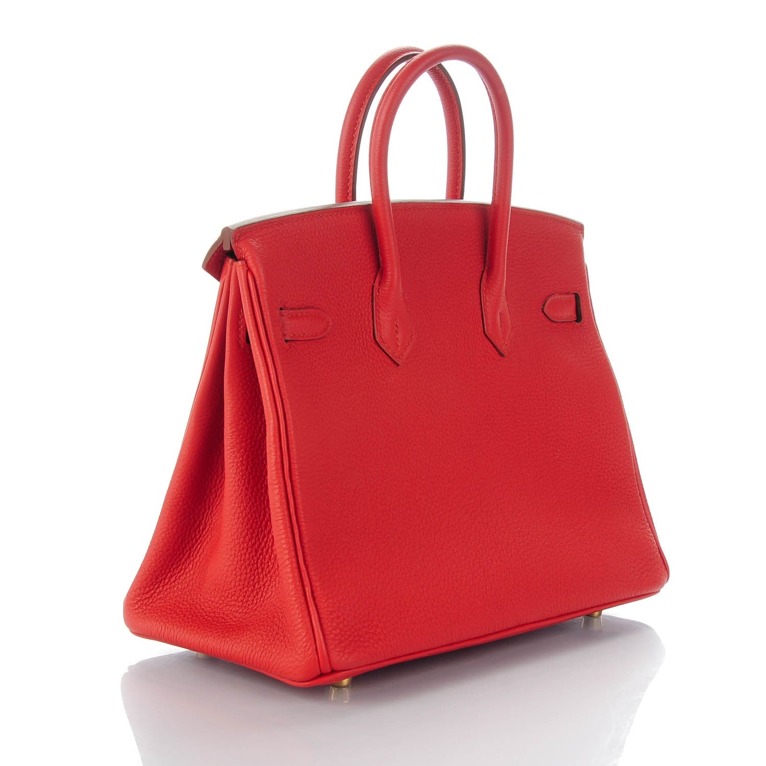 Hermes Togo Birkin 25 Vermillion 3 of 23