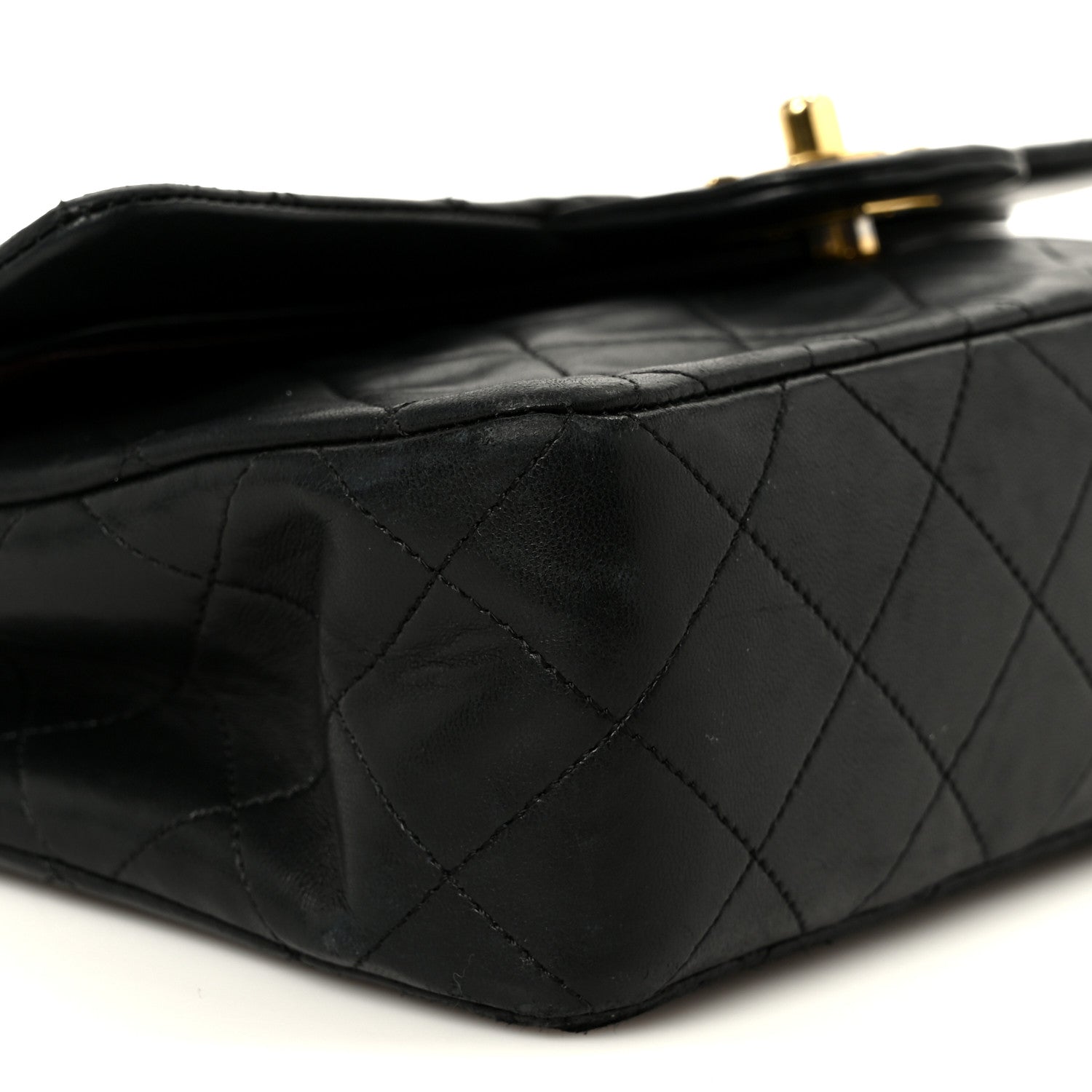Chanel Lambskin Quilted Small Double Flap Black 11 of 12