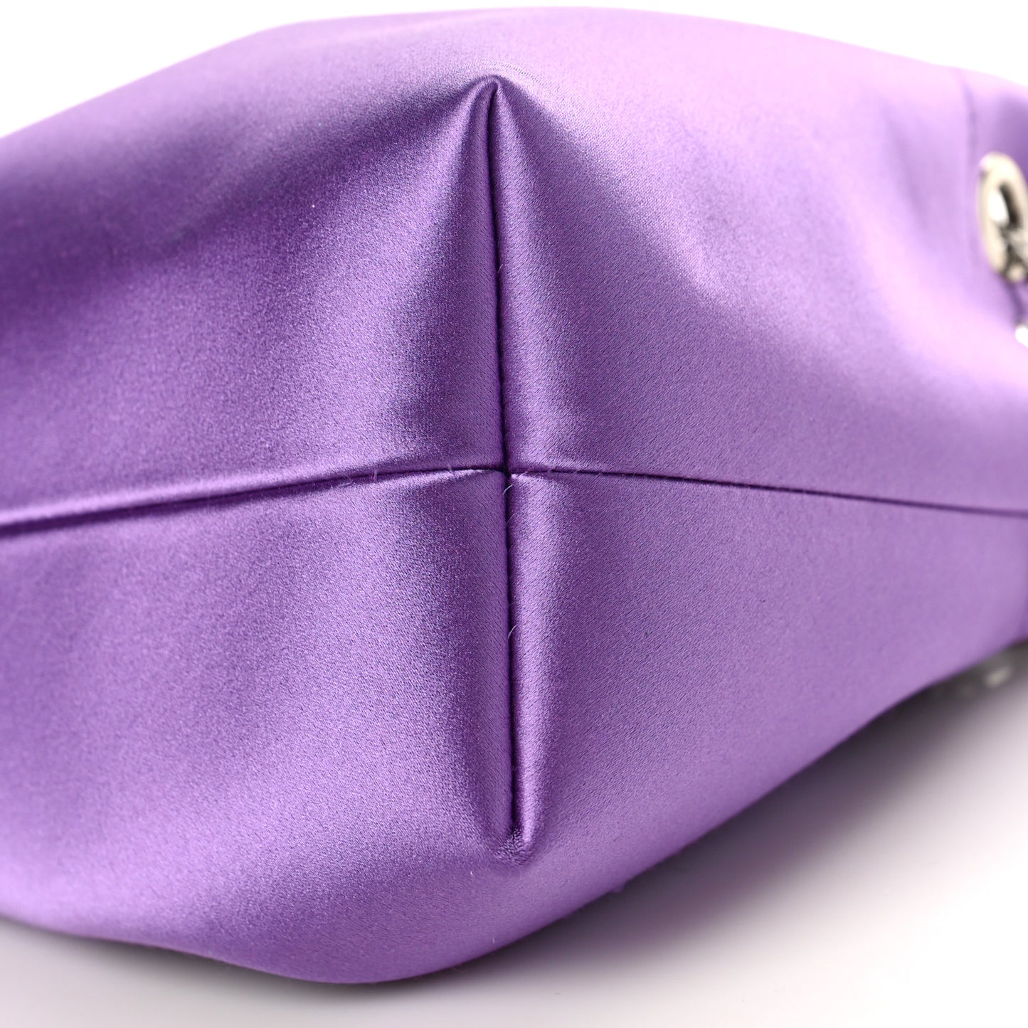 Satin Crystal Embellished Bon Bon Bag Wisteria