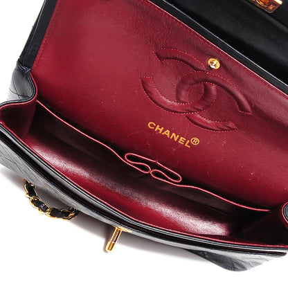 Chanel Lambskin Quilted Medium Double Flap Navy 8 of 8