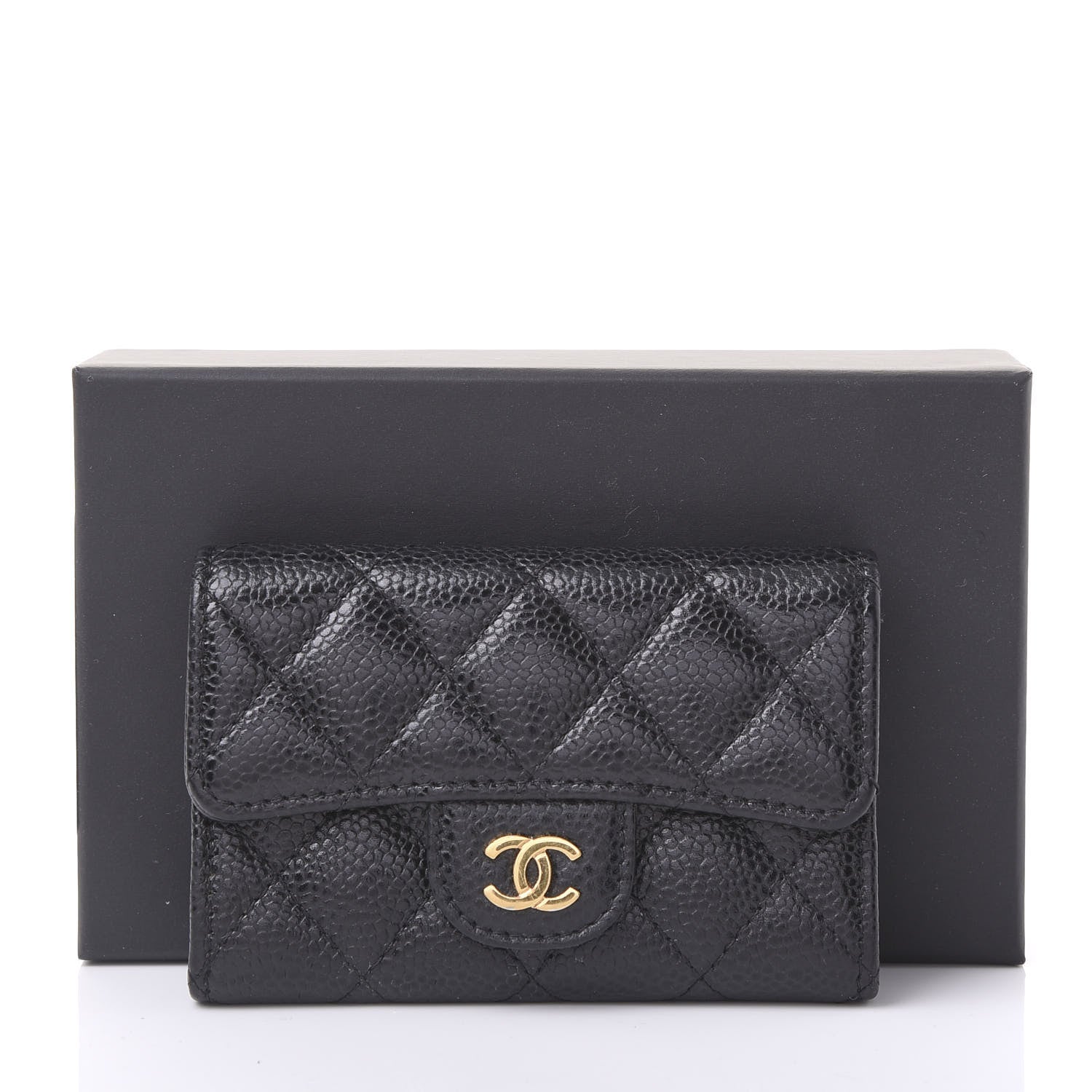 Chanel Caviar Quilted Flap Card Holder Black 11 of 11