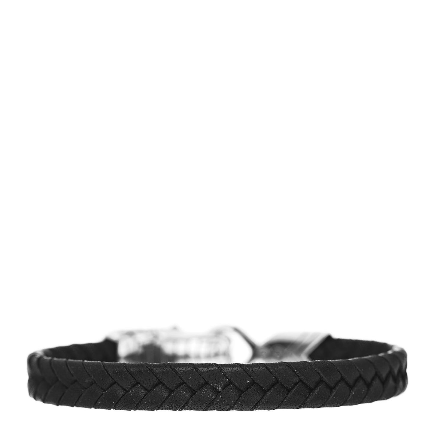 Sterling Silver Leather Blue Sapphire Naga Dragon Bracelet Black