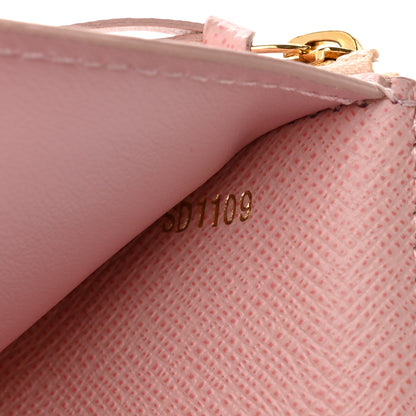 Louis Vuitton Damier Azur Victorine Wallet Rose Ballerine 9 of 14
