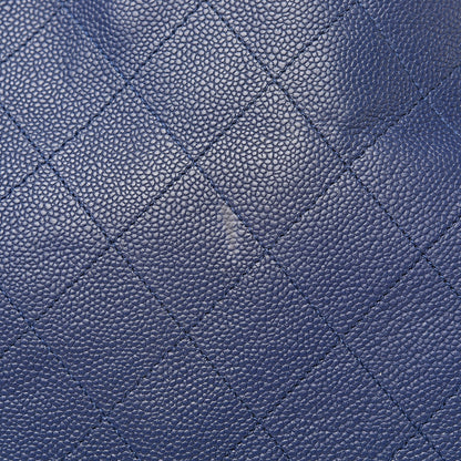 Chanel Grained Calfskin CC Pocket Tote Navy Blue 15 of 18