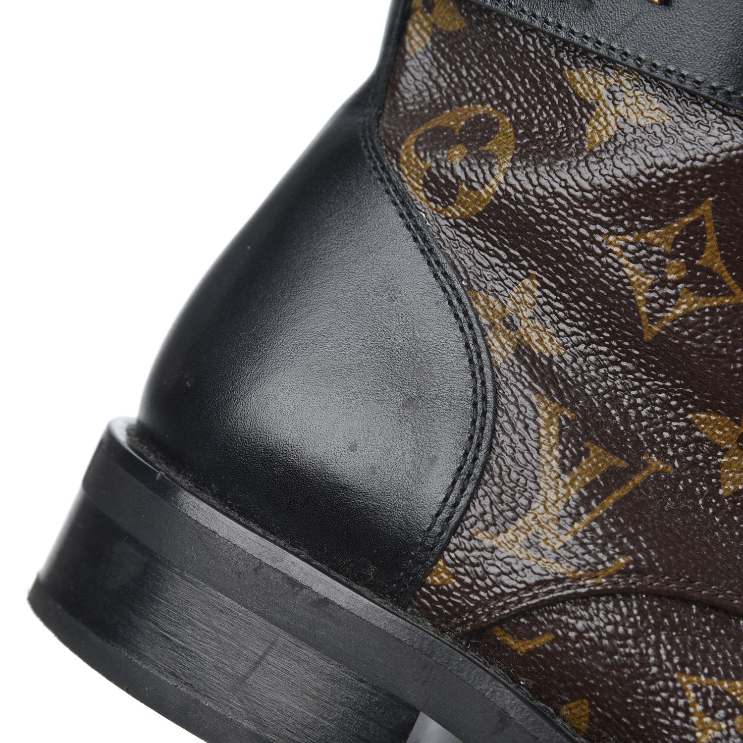 Louis Vuitton Monogram Calfskin Wonderland Flat Ranger Boots 36 Black 14 of 22