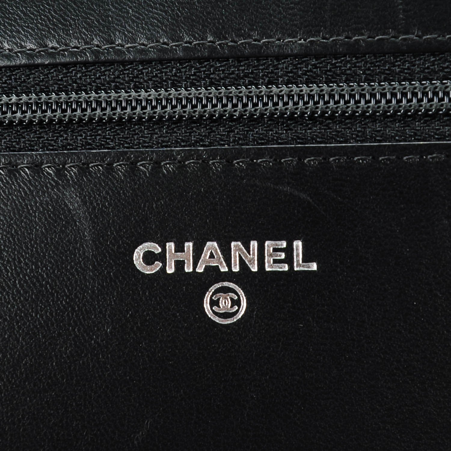 Chanel Lambskin Quilted Boy Wallet On Chain WOC Black 6 of 8