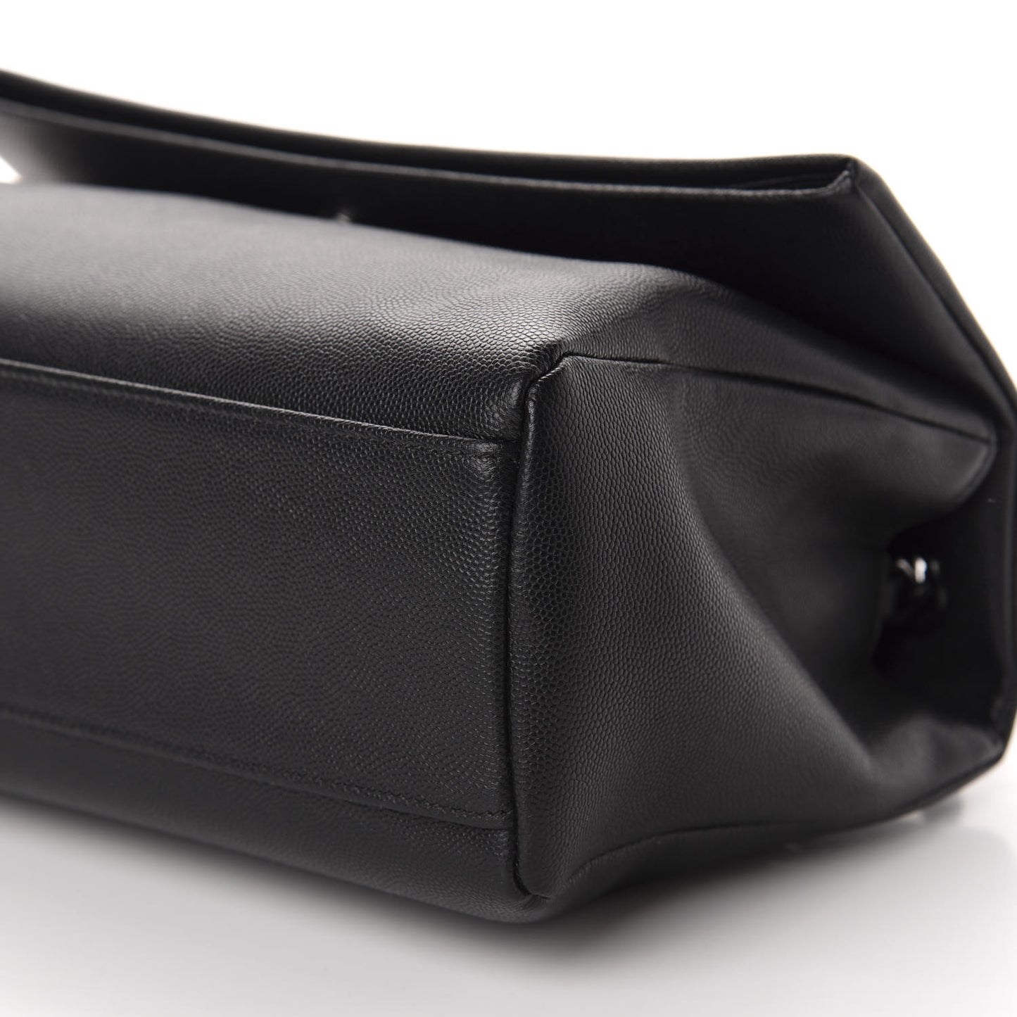 Grain De Poudre Medium West Hollywood Monogram Fold-Over Black