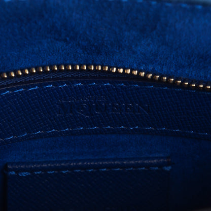 Alexander McQueen Grain Calfskin Small Heroine Blue 7 of 9