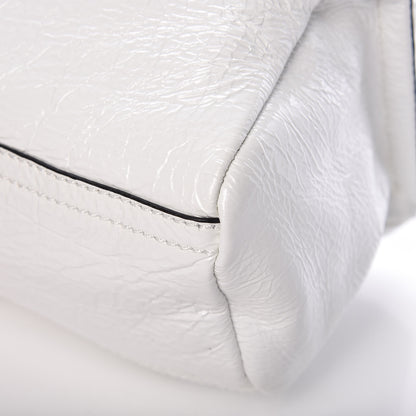 Givenchy Crinkled Patent Deerskin Mini Pandora White 10 of 13